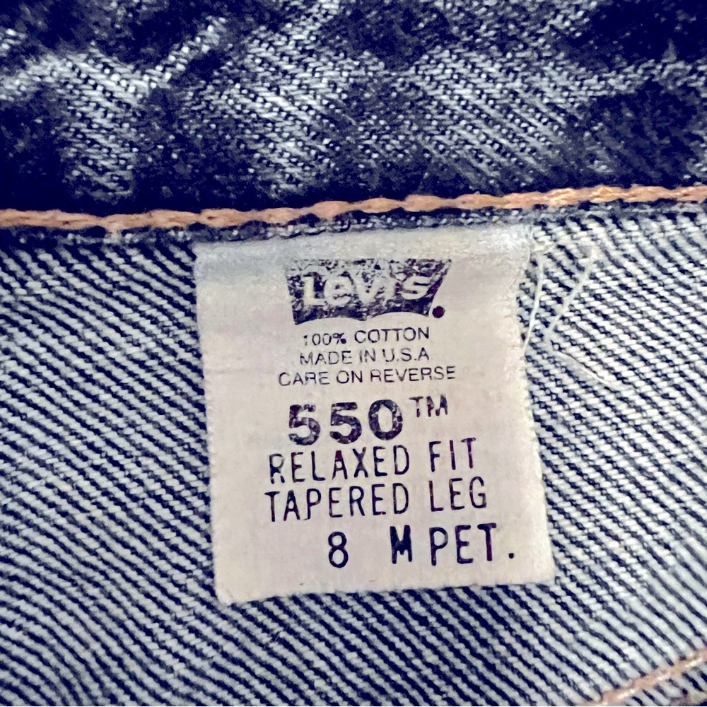 Levi’s 550 Relaxed Fit Tapered Leg Jeans, Sz 8P - Picture 6 of 8